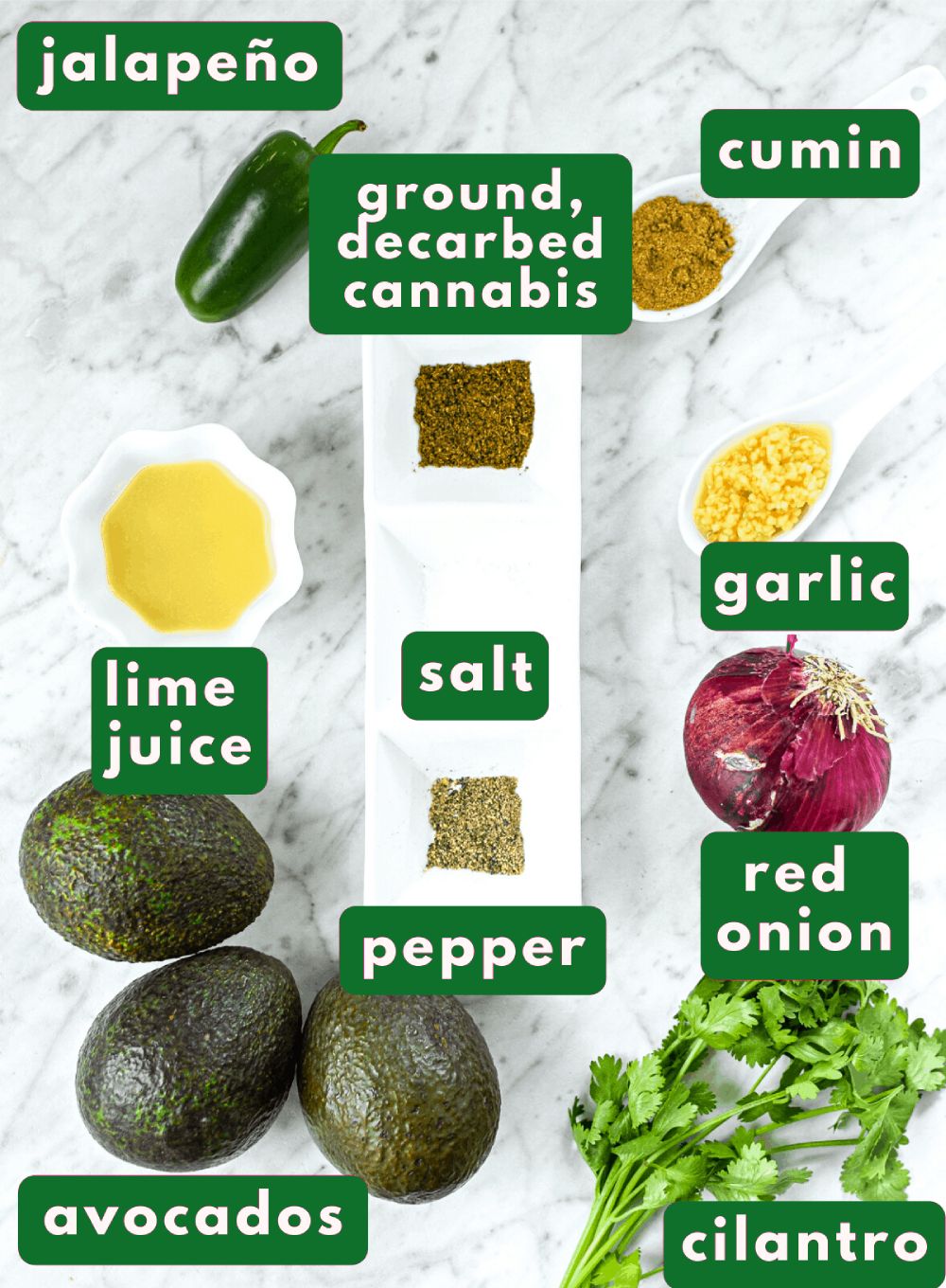 cannabis guacamole ingredients