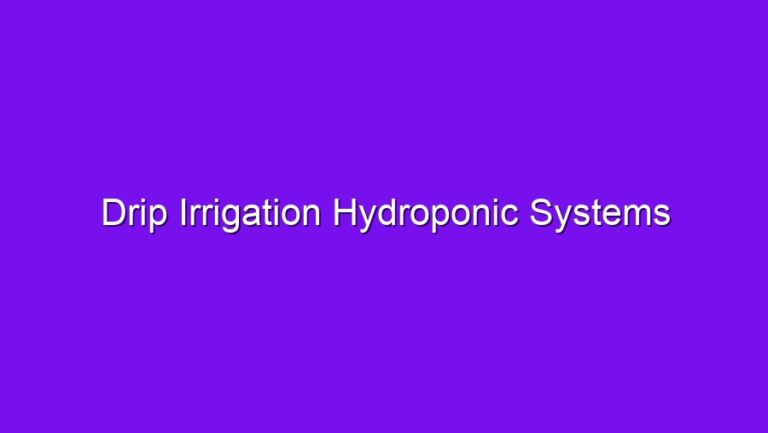 Drip Irrigation Hydroponic Systems - drip irrigation hydroponic systems 2550