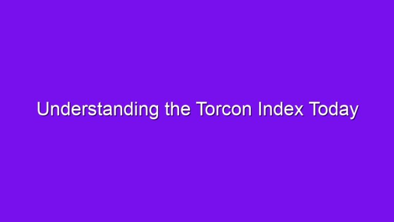 Understanding the Torcon Index Today - understanding the torcon index today 2738