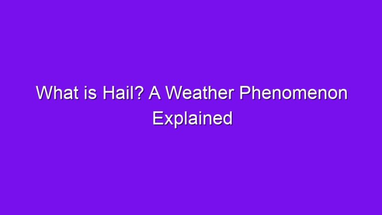 What is Hail? A Weather Phenomenon Explained - what is hail a weather phenomenon explained 2757