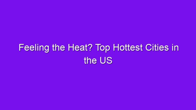 Feeling the Heat? Top Hottest Cities in the US - feeling the heat top hottest cities in the us 2792