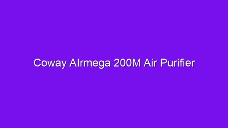 Coway AIrmega 200M Air Purifier - coway airmega 200m air purifier 2868